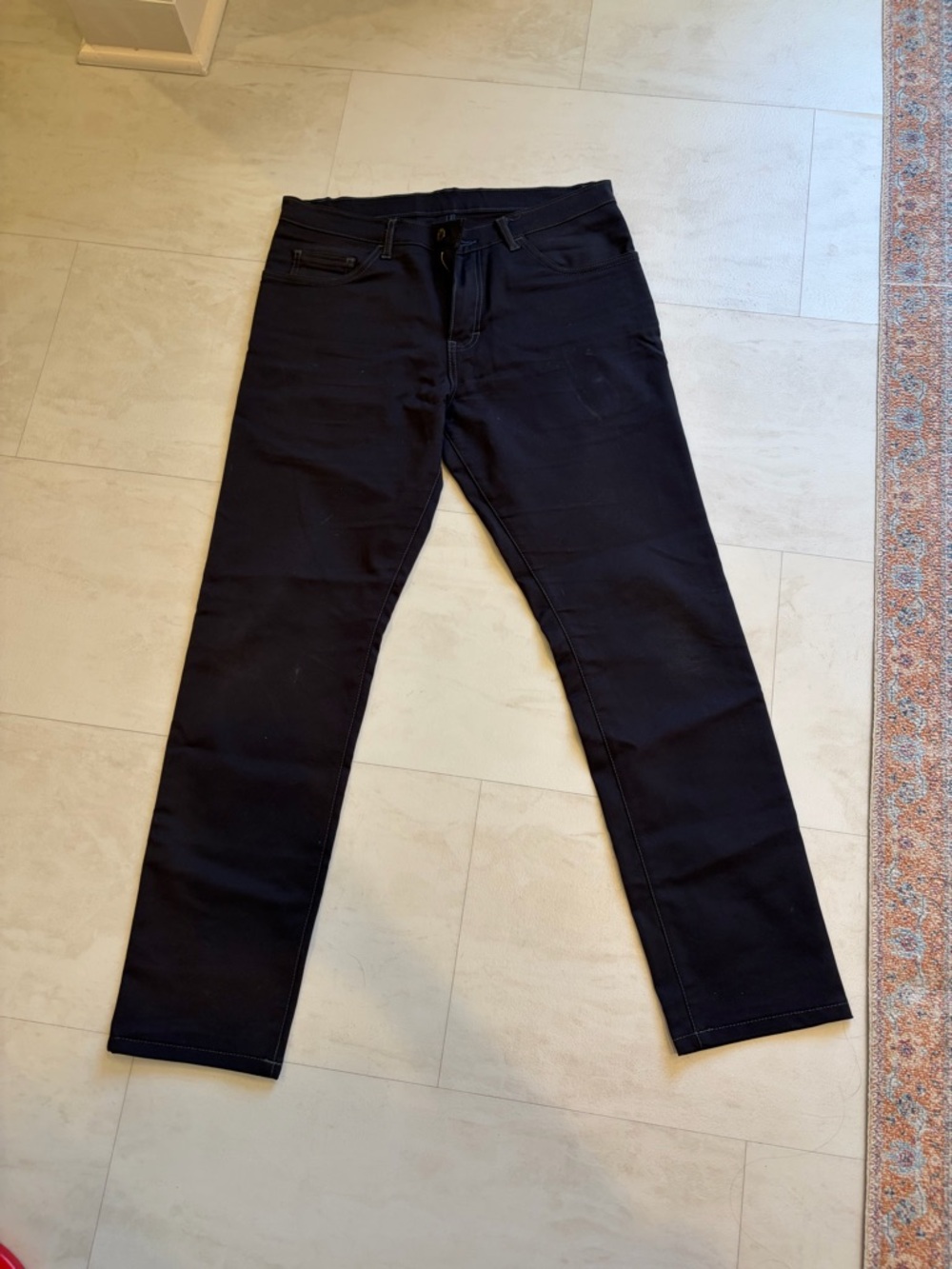 Men's Grey Straight-Leg Chinos